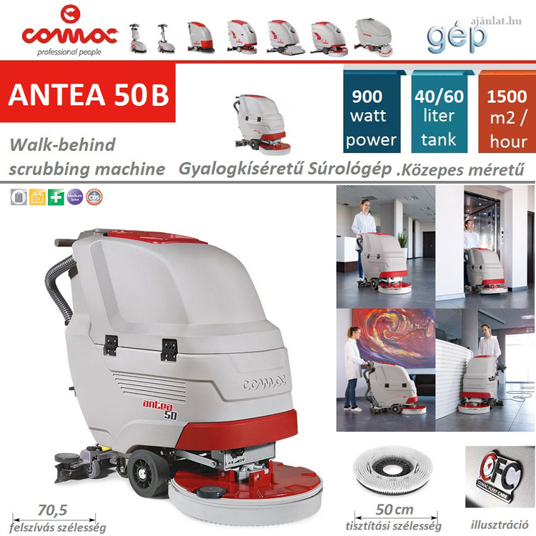 Máy chà sàn liên hợp Comac Antea 50B